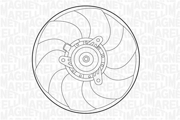 MAGNETI MARELLI ventiliatorius, radiatoriaus 069422372010